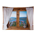 Axyaa Window Scenery Tapestry Wall Hanging for Home Aesthetics