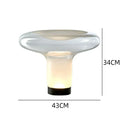 Axyaa Designer Glass Desk Light High LED Art for Living Room, Bedroom - Nordic Postmodern Luxury Style