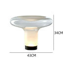 Axyaa Designer Glass Desk Light High LED Art for Living Room, Bedroom - Nordic Postmodern Luxury Style