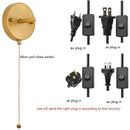 Axyaa Copper LED Wall Sconce Amber Glass Ball Modern Applique Murale