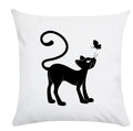 Axyaa Cartoon Black Cat Cushion Cover 45*45cm