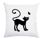 Axyaa Cartoon Black Cat Cushion Cover 45*45cm