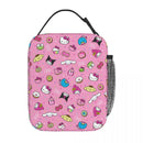 Axyaa Kuromi Insulated Lunch Bag: Cute Portable Thermal Cooler for Picnic and Food