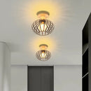 Axyaa Industrial Wire Cage Ceiling Lamp for Kitchen Living Room Bar Restaurant
