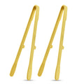 Axyaa Silicone Toast Tongs - Non-slip Cooking Clip Clamp BBQ Salad Tools