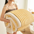Axyaa 350g Full Extinction Wave Jacquard Blanket - Thick Coral Fleece Winter Blanket