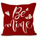 Axyaa Red Love Pattern Pillowcase for Home Sofa Decoration