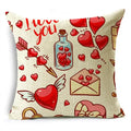 Red Love Aesthetic Romantic Pillowcase by Axyaa - Multiple Sizes