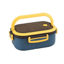 Axyaa 2-Layer Bento Lunch Box with Spoon & Fork, Leakproof Microwavable Food Container