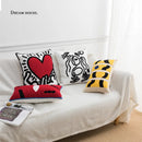 Axyaa Ivory Loop Tufted Plush Pillow Cover - 45x45, Nordic Decorative Cushion for Home