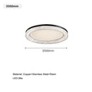 Axyaa Nordic Italian Minimalist Copper Resin Ceiling Light