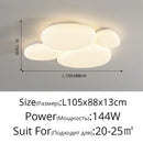 Axyaa Nordic LED Cream Ceiling Lamp for Modern Spaces