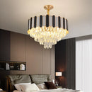 Axyaa Crystal Chandelier Pendant Light for Living Room Bedroom Ceiling Lighting