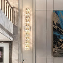 Axyaa Crystal LED Wall Sconce: Modern Luxury Home Lighting for Bedside, Foyer, Hotel Room