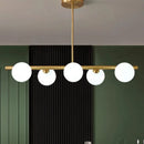 Axyaa Glass Ball Gold LED Pendant Light for Modern Kitchen Dining Room