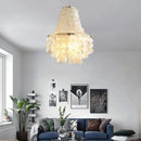Axyaa Luxury Shell Ceiling Chandelier for Home Decor - Modern & Elegant Lighting Solution