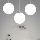 Axya White Acrylic Ball Pendant Lights LED Kitchen Fixtures Industrial Lighting