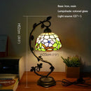 Axyaa Tiffany Table Lamp - Elegant Retro Stained Glass Desk Lamp for Home and Hotel