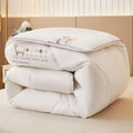 Axyaa White Wool Quilted Comforter for King/Queen Size Bed - Luxurious Warmth