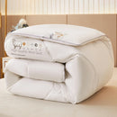Axyaa White Wool Quilted Comforter for King/Queen Size Bed - Luxurious Warmth