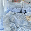 Axyaa Korean Princess Lattice Double Layer Lace Bedding
