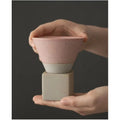 Axyaa Latte Flower Ceramic Coffee Cup Set - Creative Retro Design, Home Tea Collection