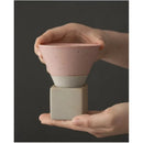 Axyaa Latte Flower Ceramic Coffee Cup Set - Creative Retro Design, Home Tea Collection