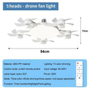 Axyaa Smart LED Ceiling Fan Light Remote Dimming Drone Lamp