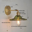 Axyaa Nordic LED Wall Sconce Pull Chain Switch Stair Light Fixture