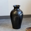 Axyaa Black Ceramic Vase & Flower Arrangement for High-End Chinese Living Room Décor
