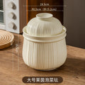 Axyaa Ceramic Kimchi Jar with Lid, Large Capacity Storage Tank