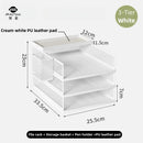 Axyaa Metal File Desk Organizer with Multilayer Tray and Pen Holder
