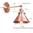 Axyaa Industrial LED Wall Lamps for Bathroom Mirror Stair Dinning Room Bar Home Decor