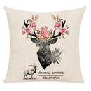 Milu Deer Pattern Print Pillow for Home Decor by Axyaa