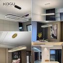 Axyaa Nordic LED Aluminum Ceiling Chandelier for Kitchen Living Room
