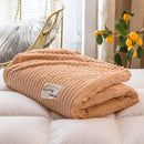 Axyaa Solid Yellow Flannel Blanket for Beds - Soft & Warm Throw Blanket