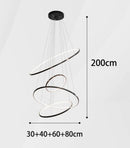 Axyaa Modern Living Room Chandeliers - LED Ceiling Lamp for Indoor Lighting