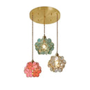 Axyaa Copper Petal LED Chandelier: Nordic Minimalist Art Decor Ceiling Lamp