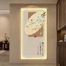 Axyaa Bamboo Entrance LED Light Wall Decor - High-end Chinese Style Home Hanging Painting