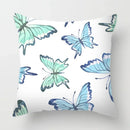 Axyaa Cute Butterfly Floral Print Pillowcase 45*45cm for Home & Office Decor