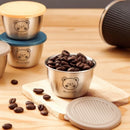 Axyaa Stainless Steel Sauce Cups with Leak-Proof Lids