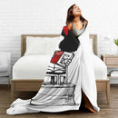 Axyaa Flannel Mafalda Quino Cartoon Blanket: Soft Plush Throw for Bed & Sofa