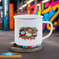 Axyaa Santa Pattern Christmas Coffee Mug Gift Set