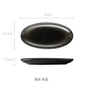 Axyaa Large Oval Ceramic Fish Plate - Premium Quality Serving Platter