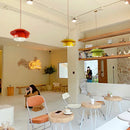 Axyaa Ceramic Cup Pendant Light Chandelier for Modern Nordic Home Decor
