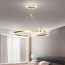 Axyaa Nordic Butterfly LED Chandelier - Gold Luxury Lighting for Bedroom, Dining Room & Parlor