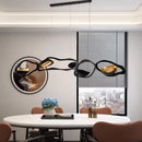 Axyaa Modern LED Pendant Chandeliers for Indoor Living and Dining Room Lighting