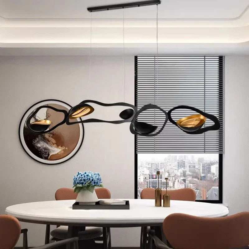 Axyaa Modern LED Pendant Chandeliers for Indoor Living and Dining Room Lighting