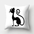 Cute Cat Cushion Cover 45x45cm - Axyaa Home Decor Pillowcases