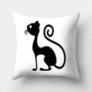Cute Cat Cushion Cover 45x45cm - Axyaa Home Decor Pillowcases